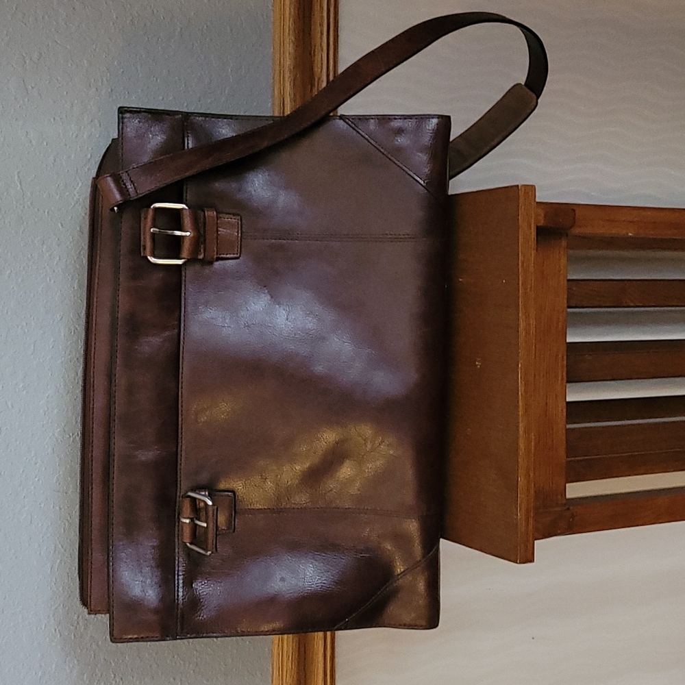 Wilson's brown leather attache/bag/briefcase